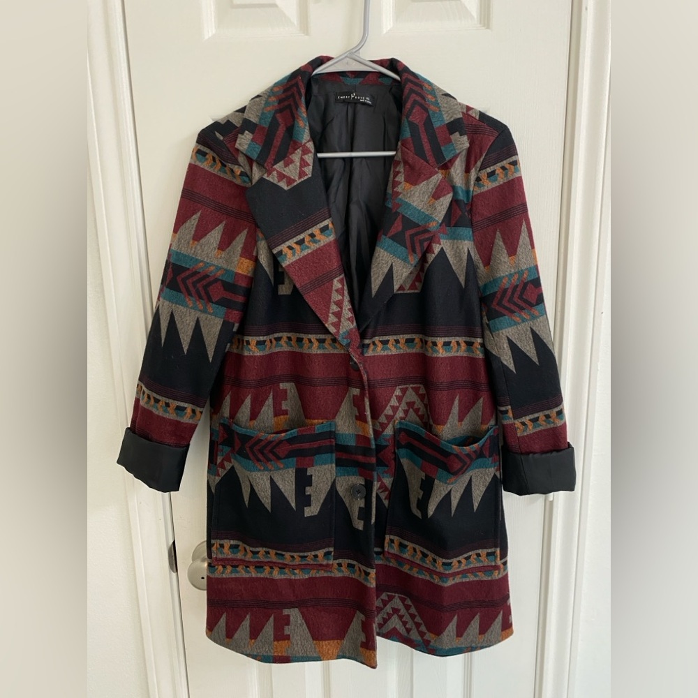 Tribal Patterned Women's Coat